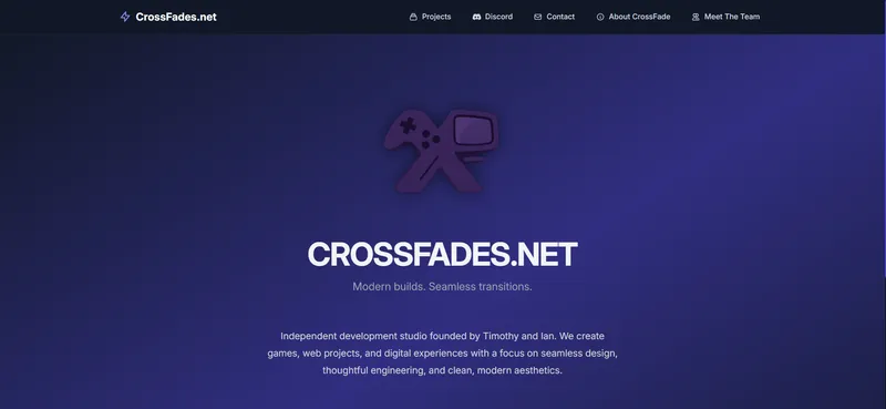 Screenshot of CrossFades.net